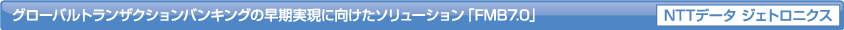 グローバルトランザクションバンキングの早期実現に向けたソリューション「FMB7.0」